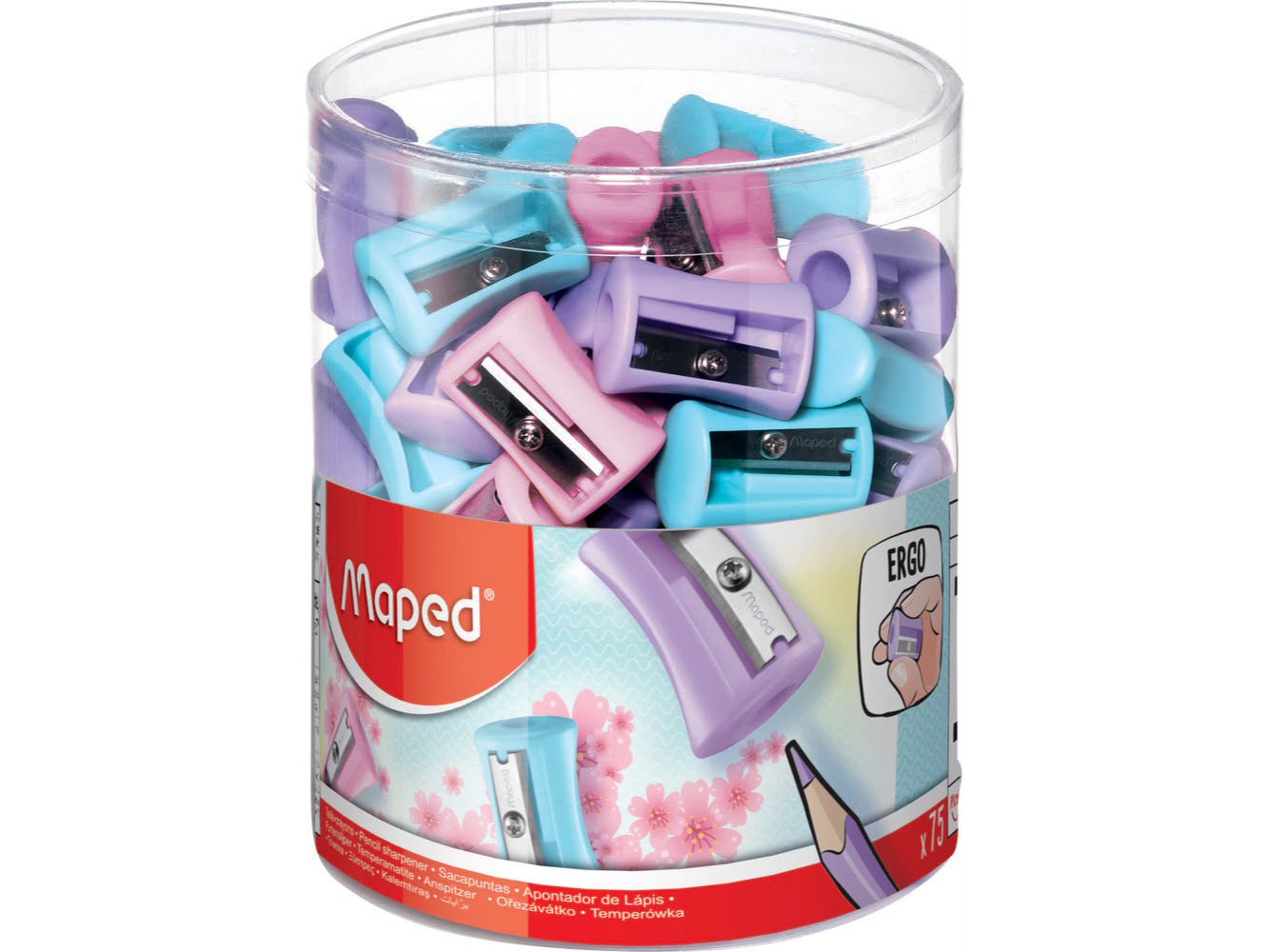 SACAPUNTAS PLASTICO MAPED PASTEL