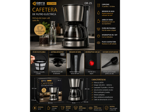⚡️🔥 CAFETERA ORYX 12 POCILLOS 🔥⚡️ de 5 ases importacion
