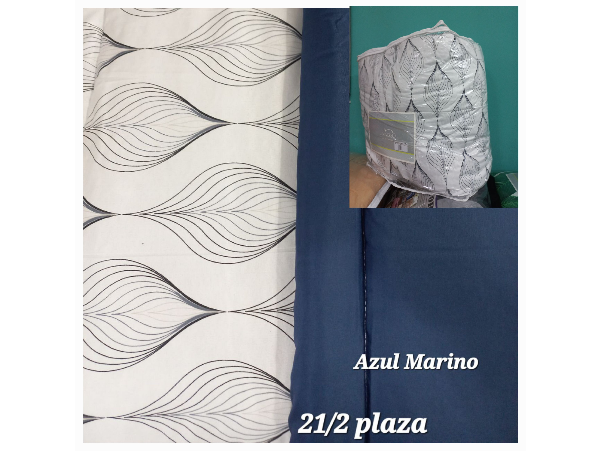 ●ACOLCHADO UNIVERSO 21/2 PLAZA de 5 ases importacion