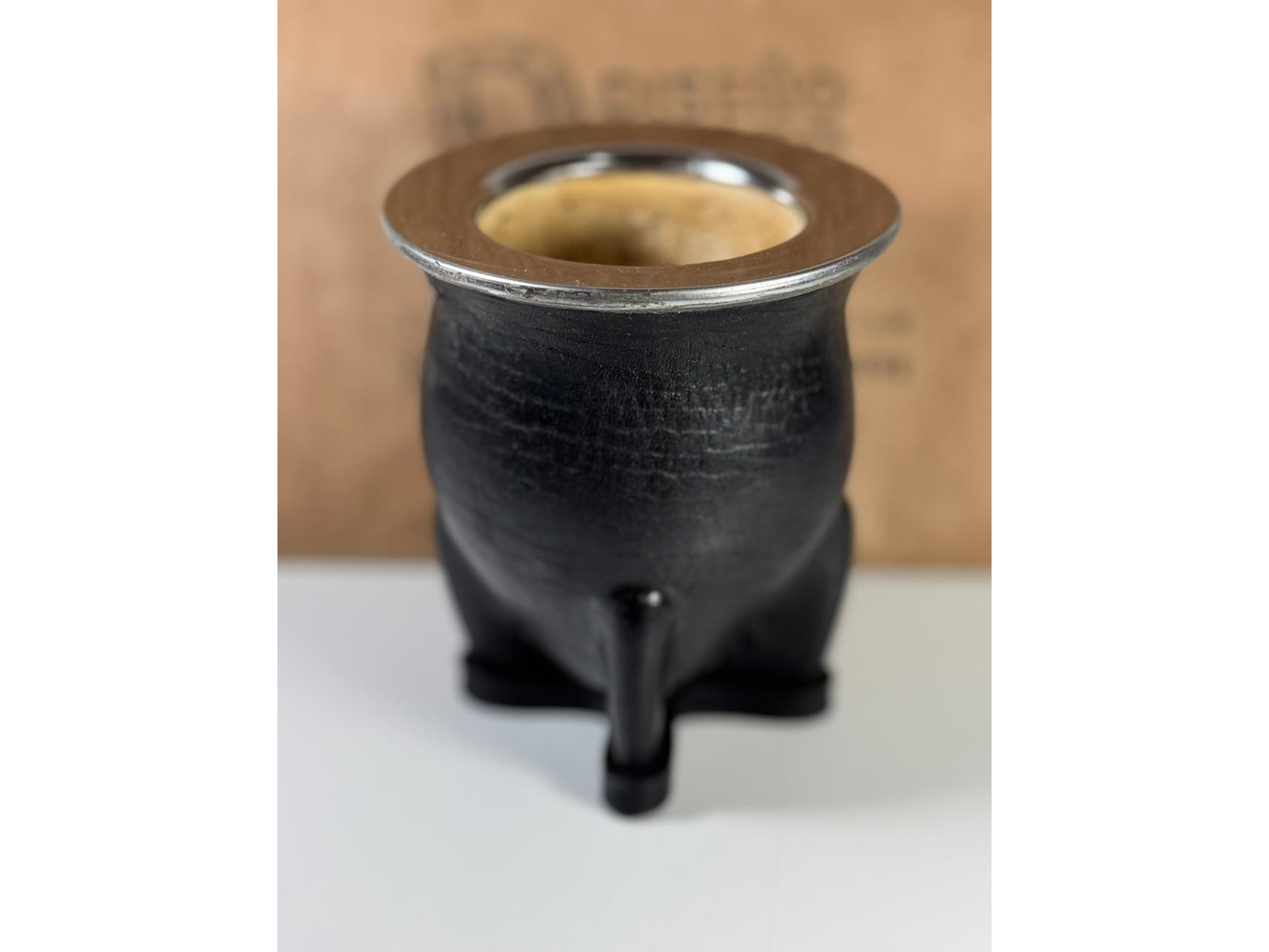 MATE CAMIONERO CALABAZA CON VIROLA DE ACERO