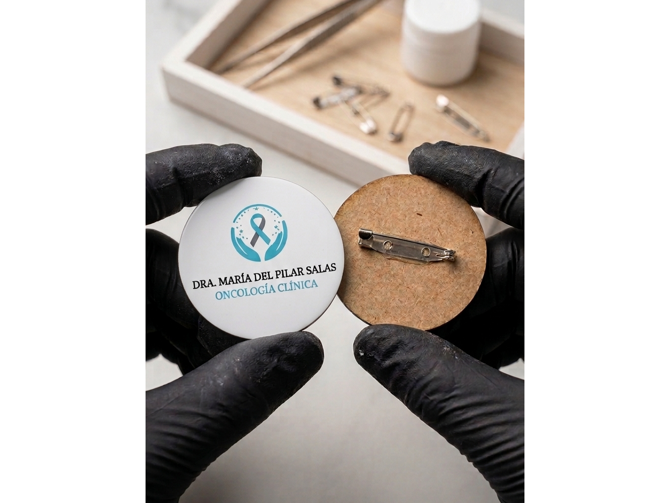 PINES  CON PRENDEDOR MDF COLOR Y PROTECTOR