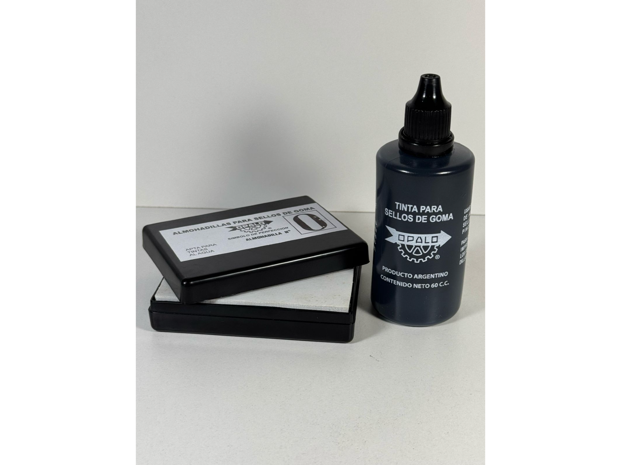 COMBO TINTA AL AGUA 60cc + ALMOHADILLA 8x6cm