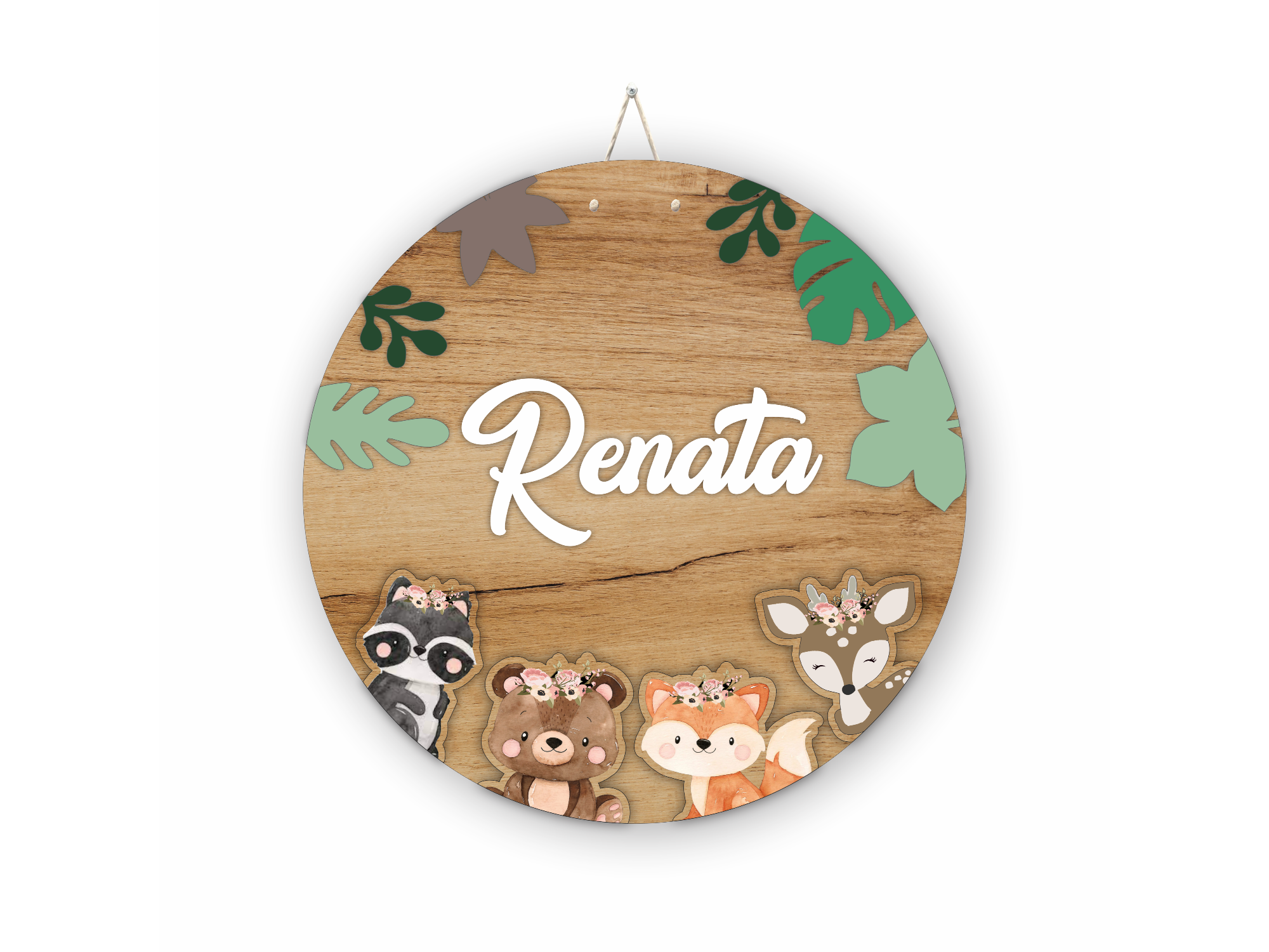 Cartel de nacimiento | Modelo animales silvestres