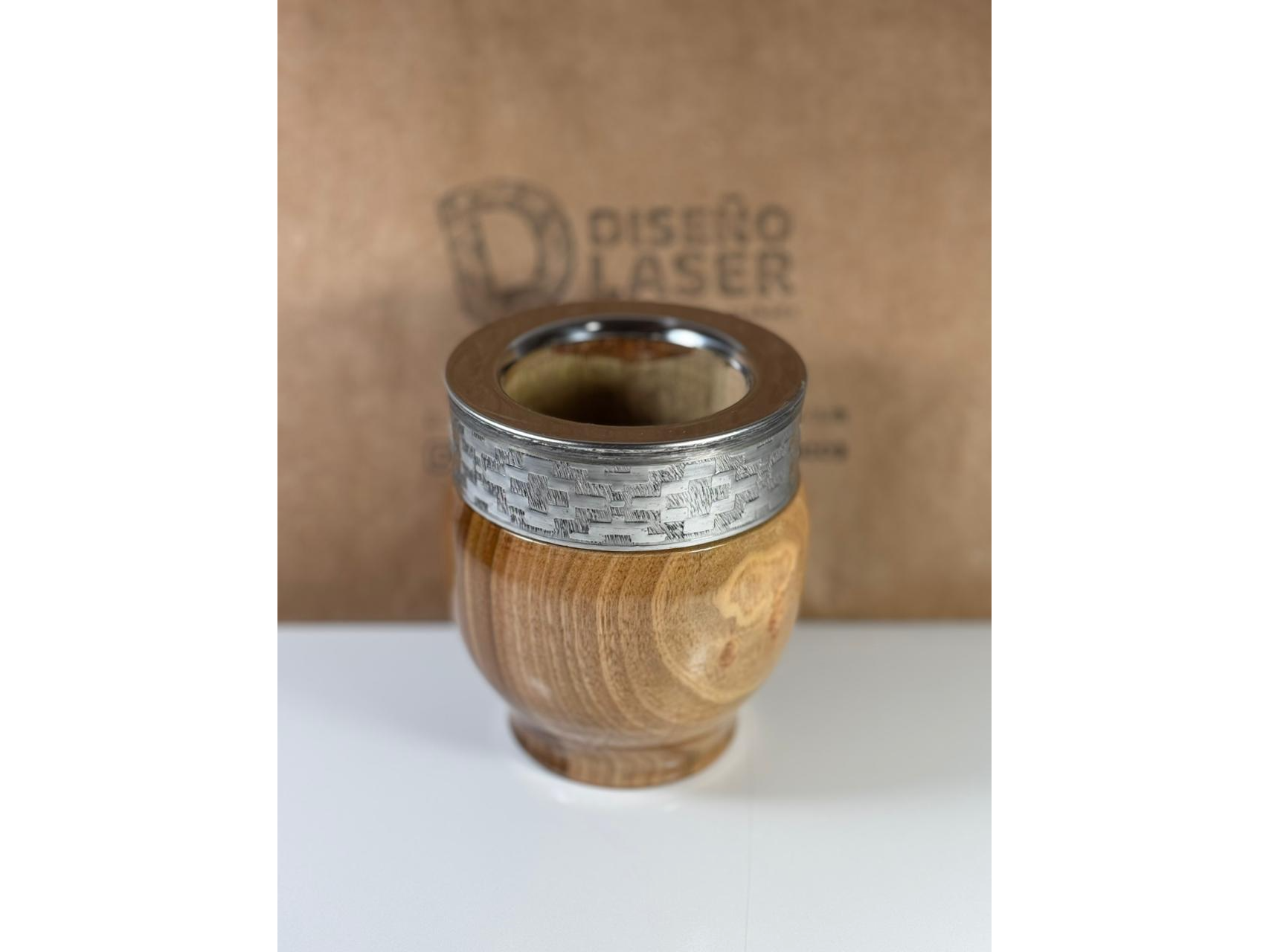 MATE IMPERIAL MADERA CON VIROLA DE ACERO