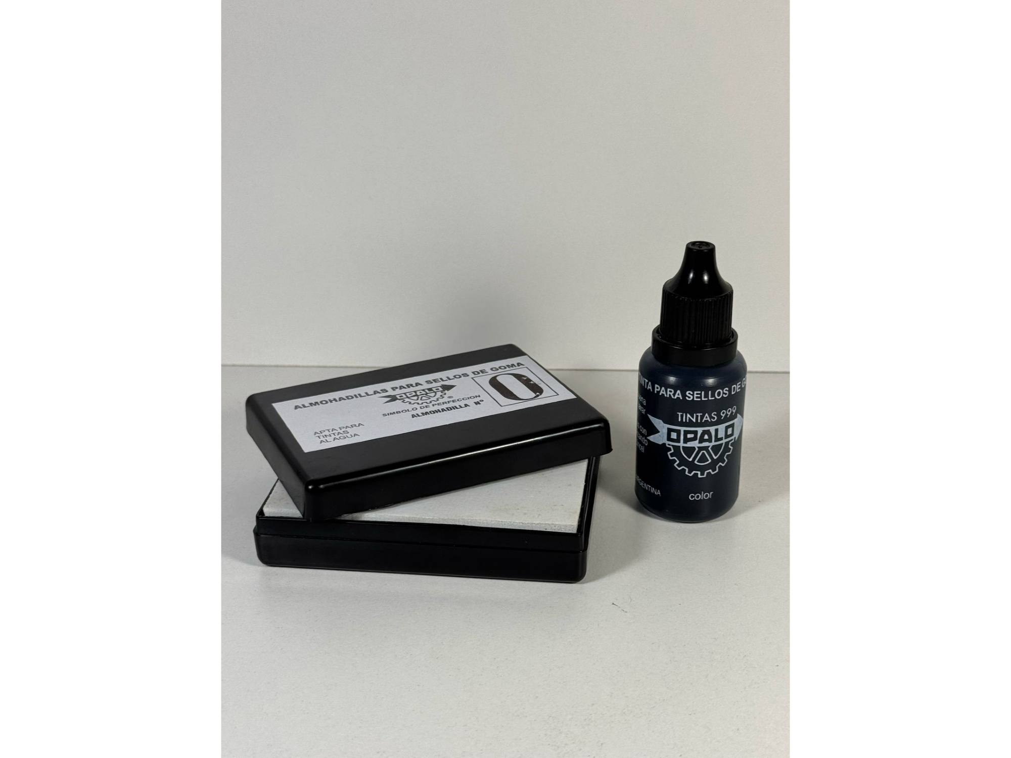 COMBO TINTA AL AGUA 25cc + ALMOHADILLA 8x6 cm