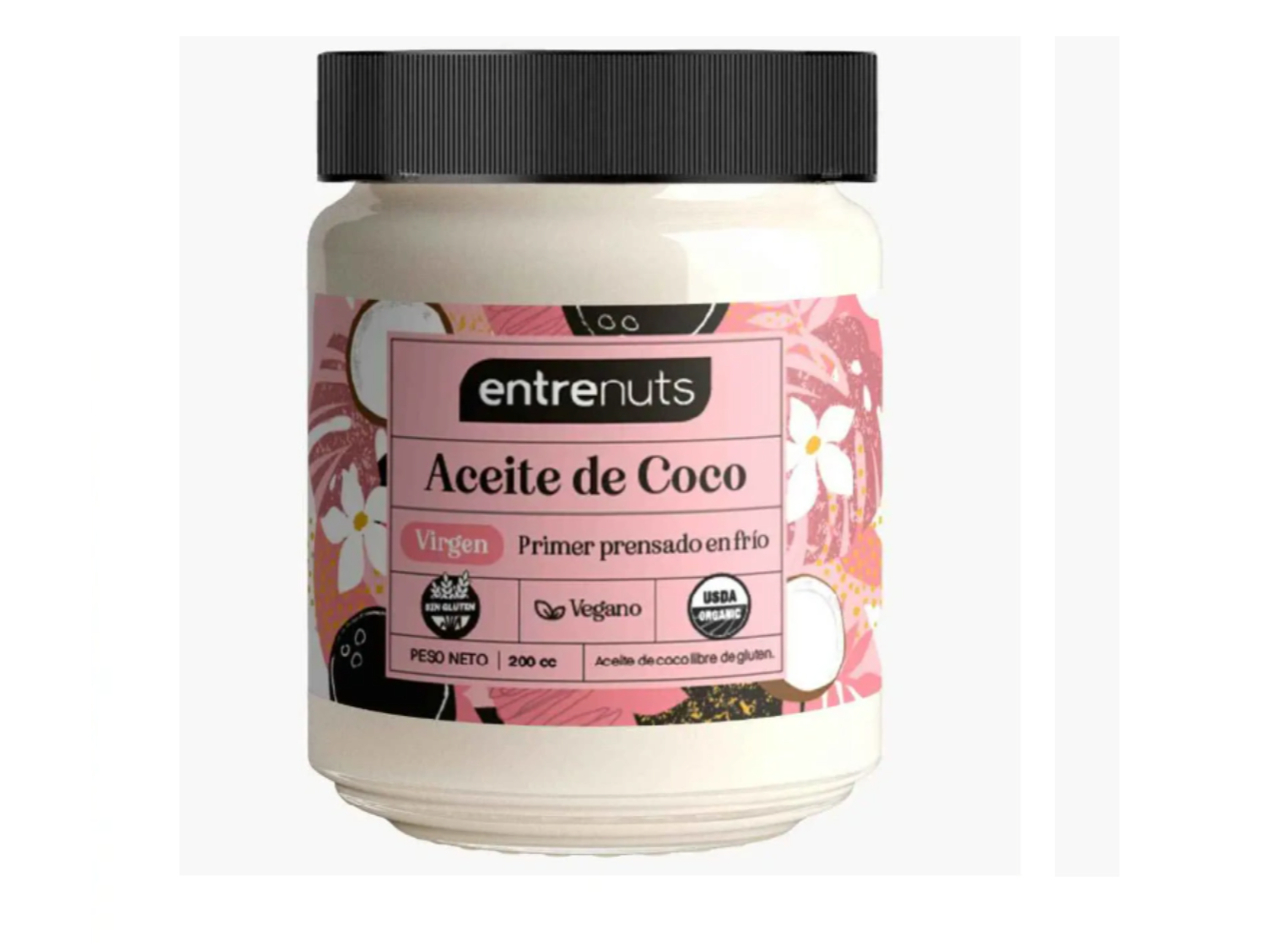 Aceite de coco virgen ENTRENUTS x 200cc