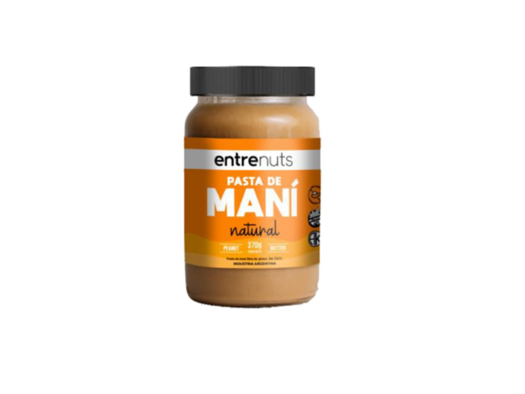 Pasta de maní ENTRENUTS natural