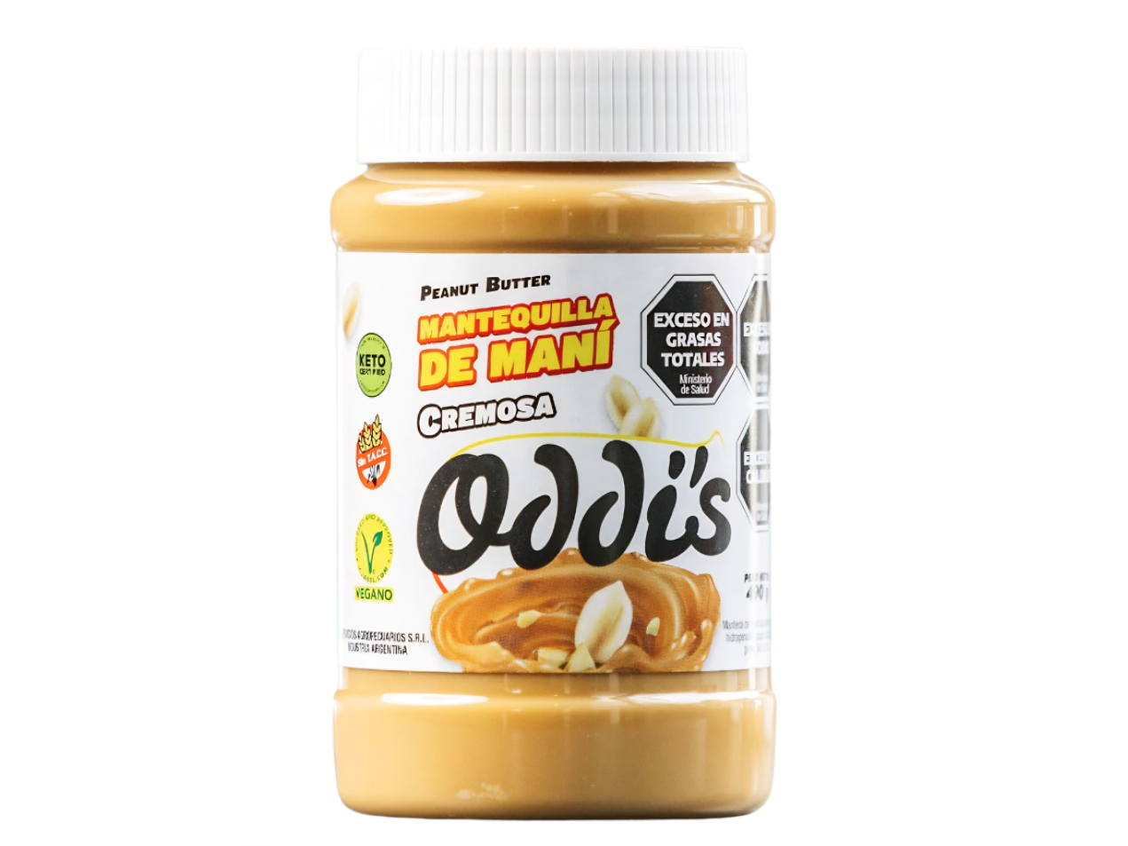 Mantequilla de maní ODDI'S x 490gs