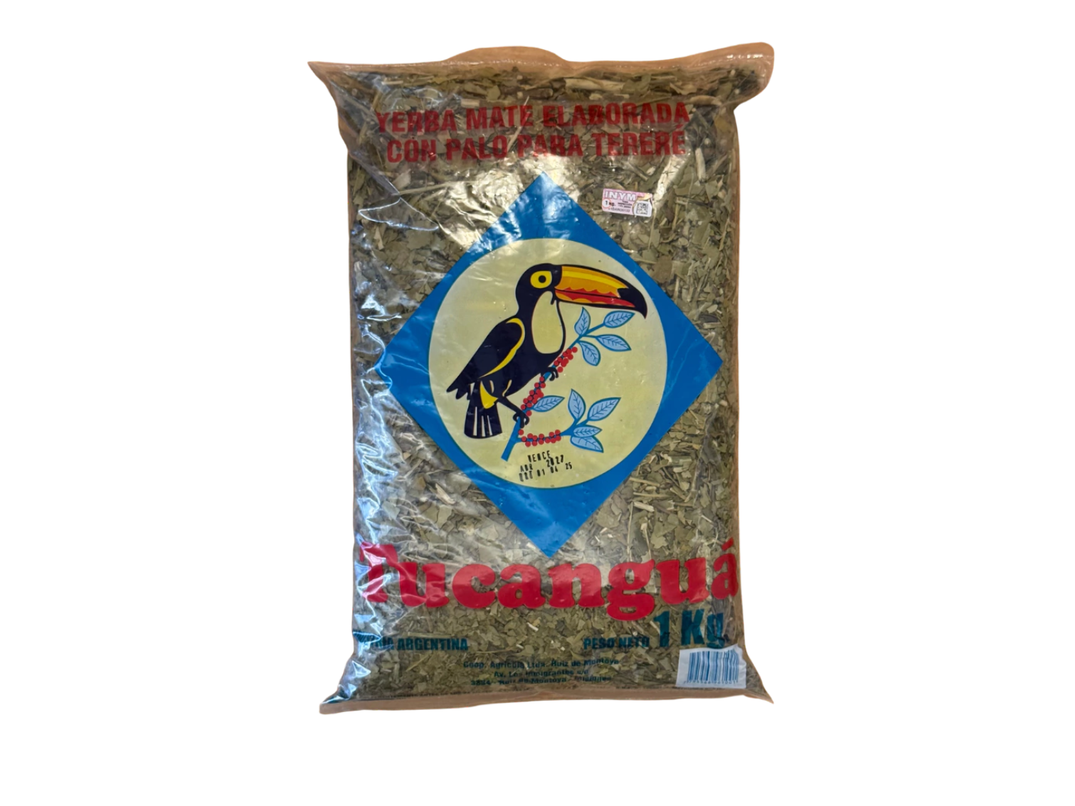 Yerba TUCANGUA canchada para tereré x 1 kg