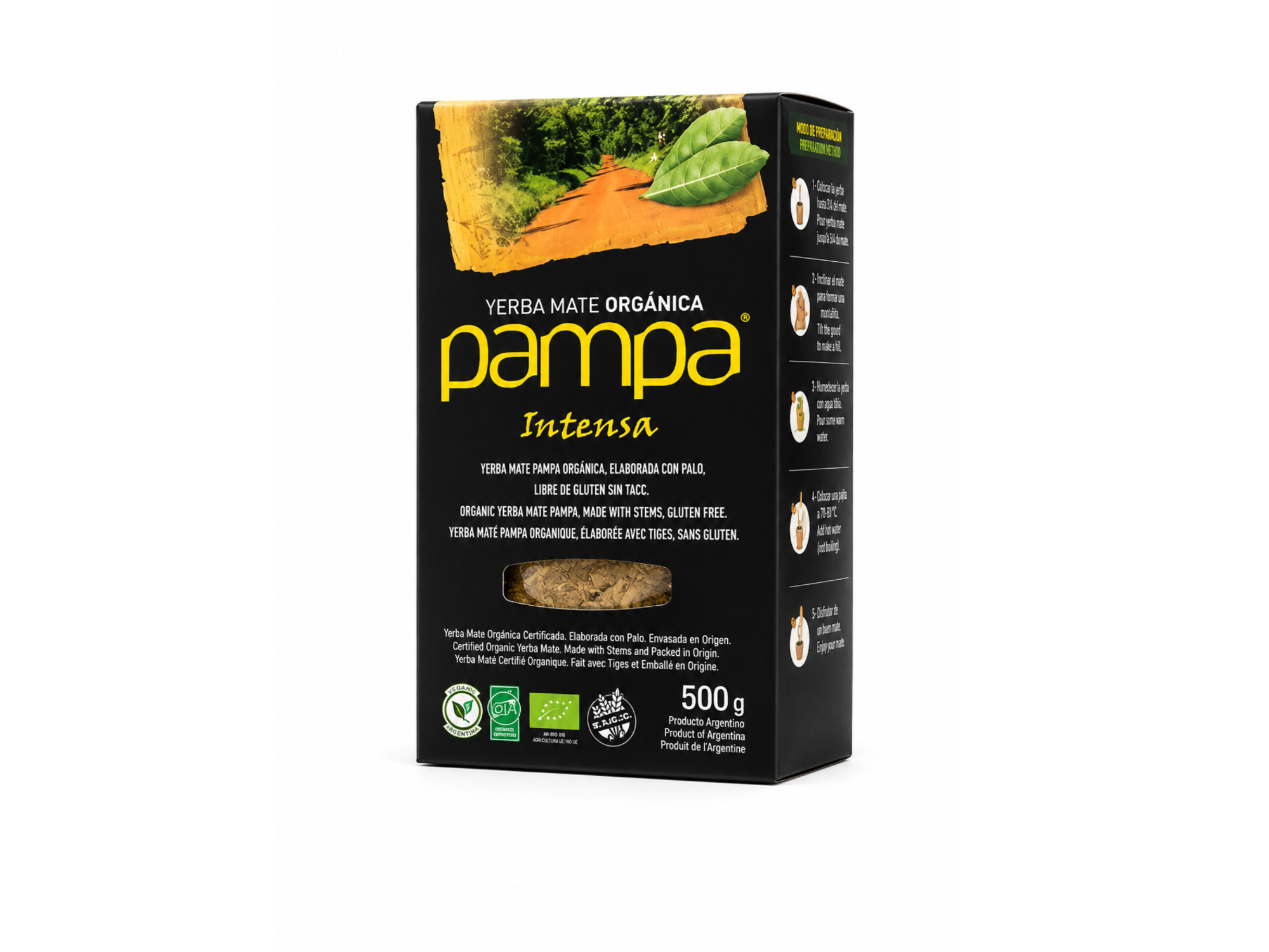 Yerba PAMPA orgánica intensa x 500gs