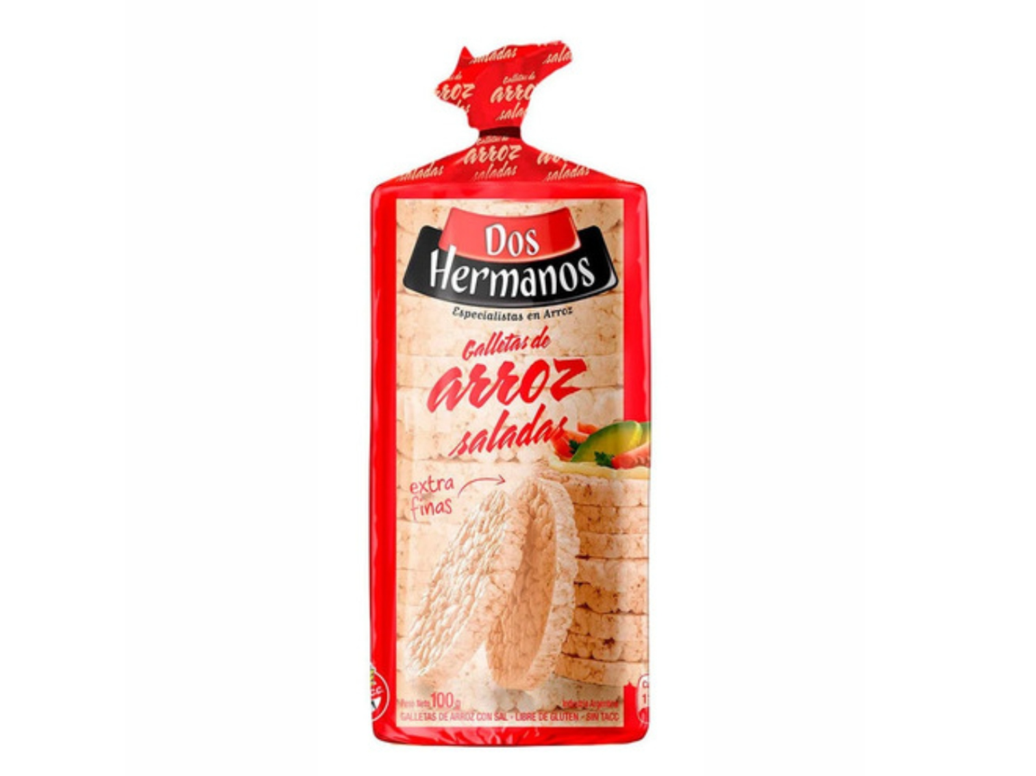 Discos de arroz con sal DOS HERMANOS