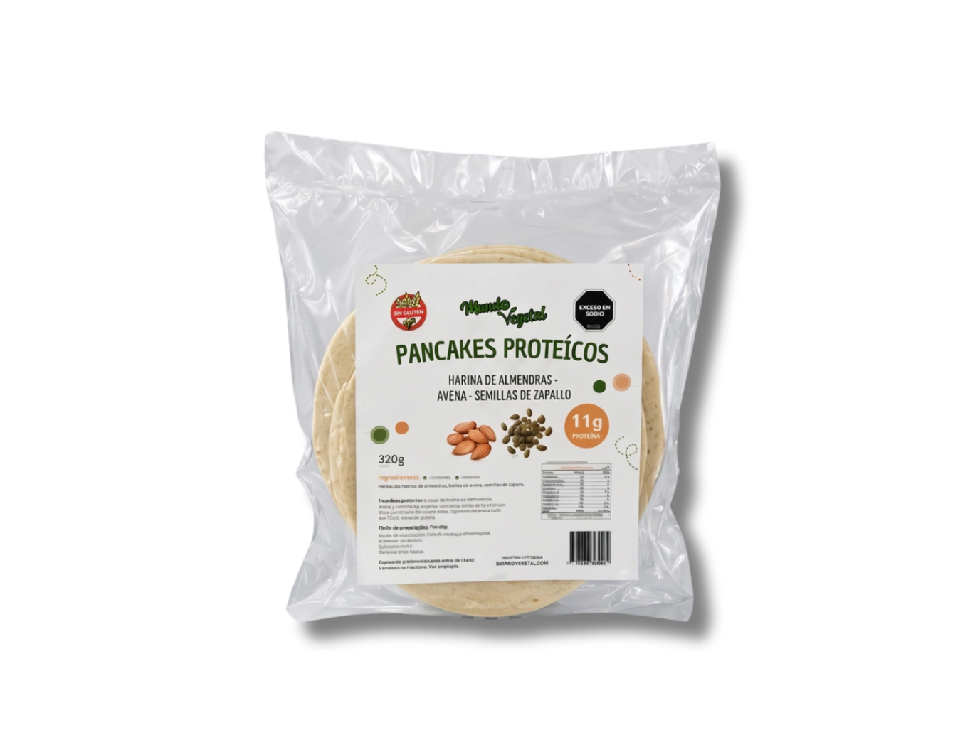 Pancakes proteicos veganos MUNDO VEGETAL