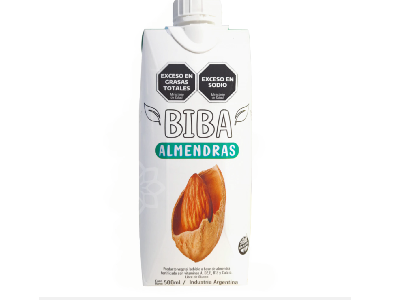 Leche de almendras sin azúcar BIBA x 500ml