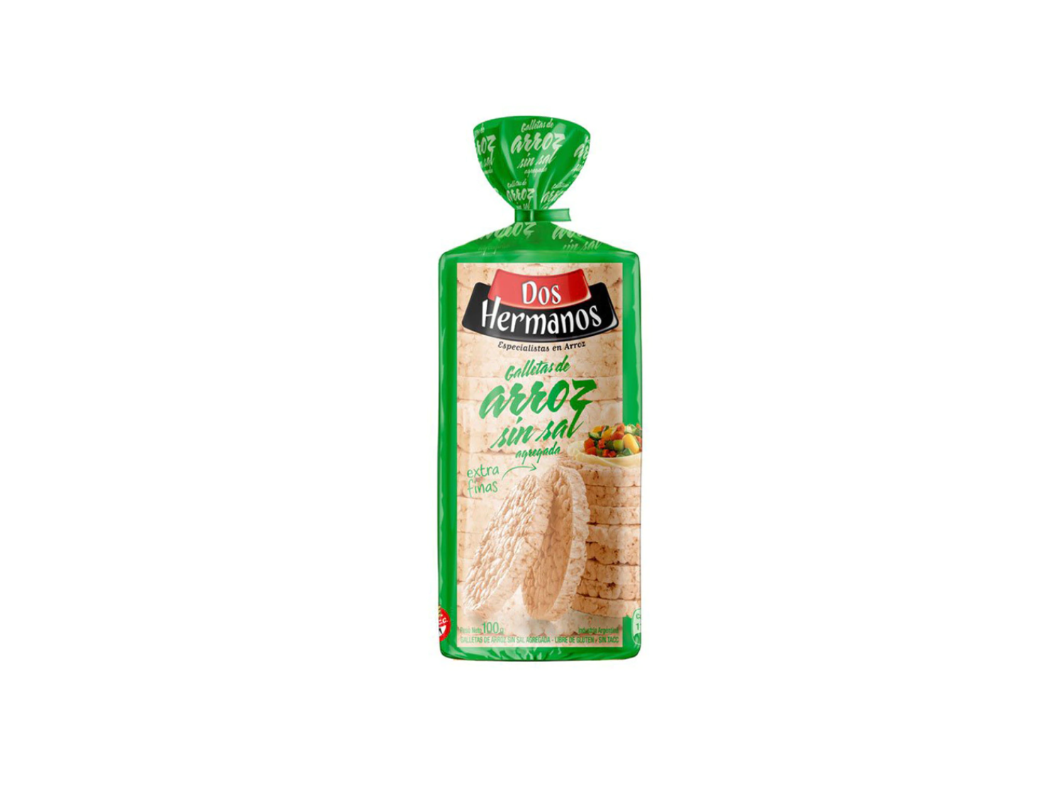 Discos de arroz sin sal DOS HERMANOS