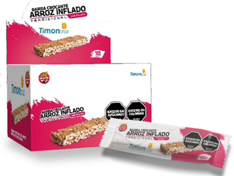 Barritas de arroz inflado