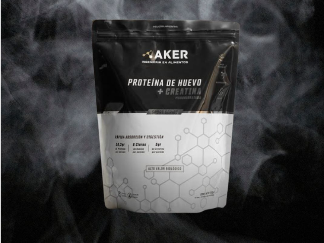 Proteína de huevo + creatina AKER Doypack 750gs