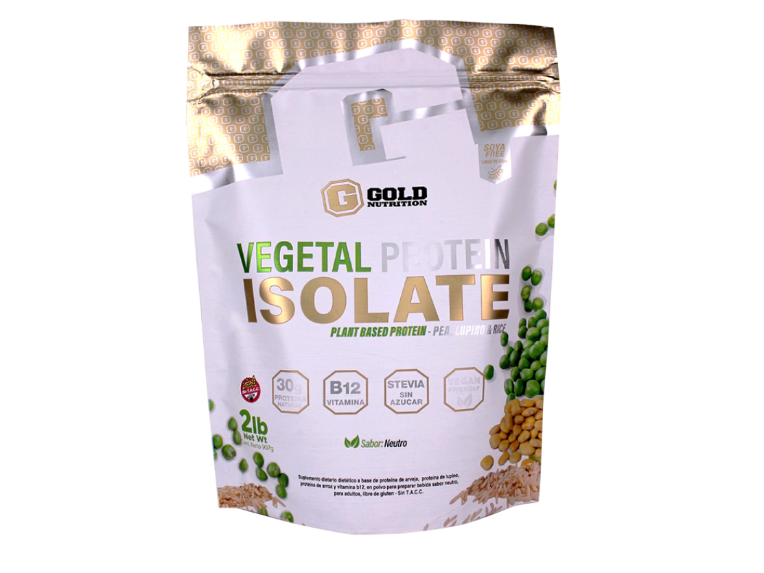 Proteina vegetal GOLD NUTRITION. Doypack 2lb