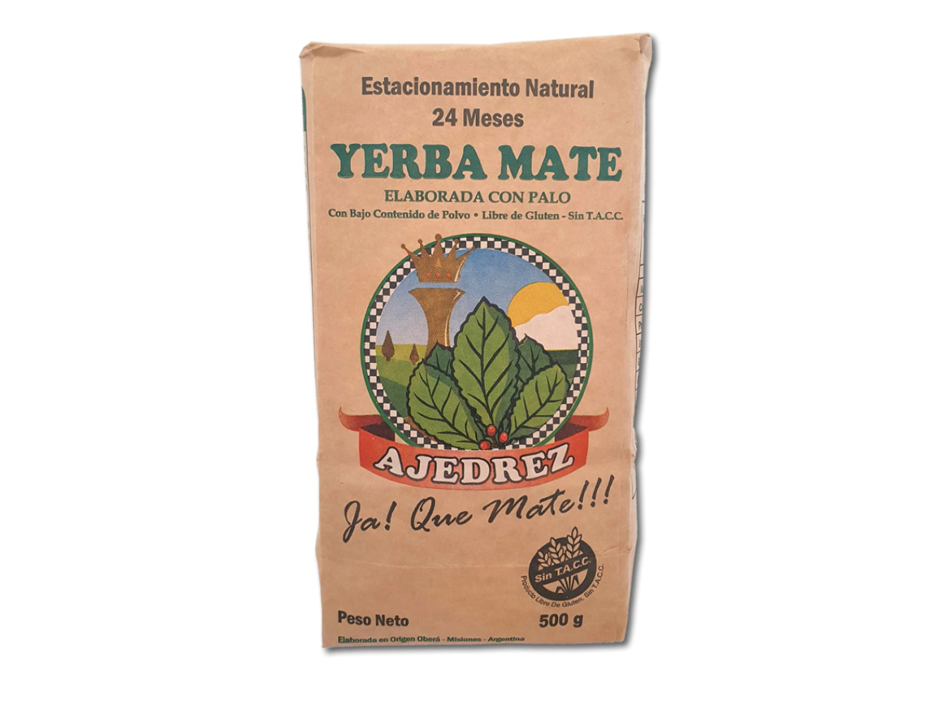 Yerba AJEDREZ con palo x 500gs