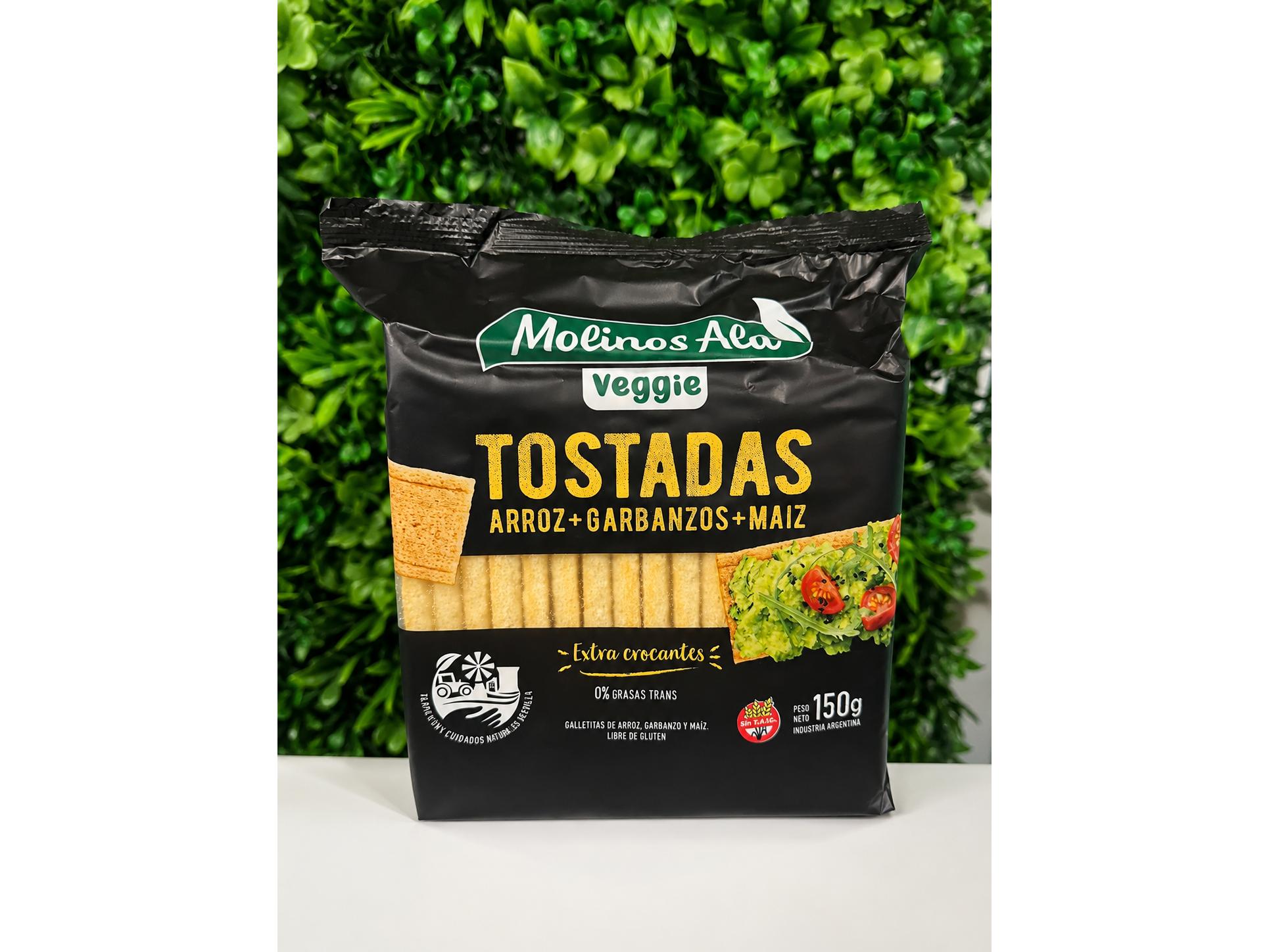 Tostadas de arroz, garbanzos y maíz veggie MOLINOS DEL ALBA