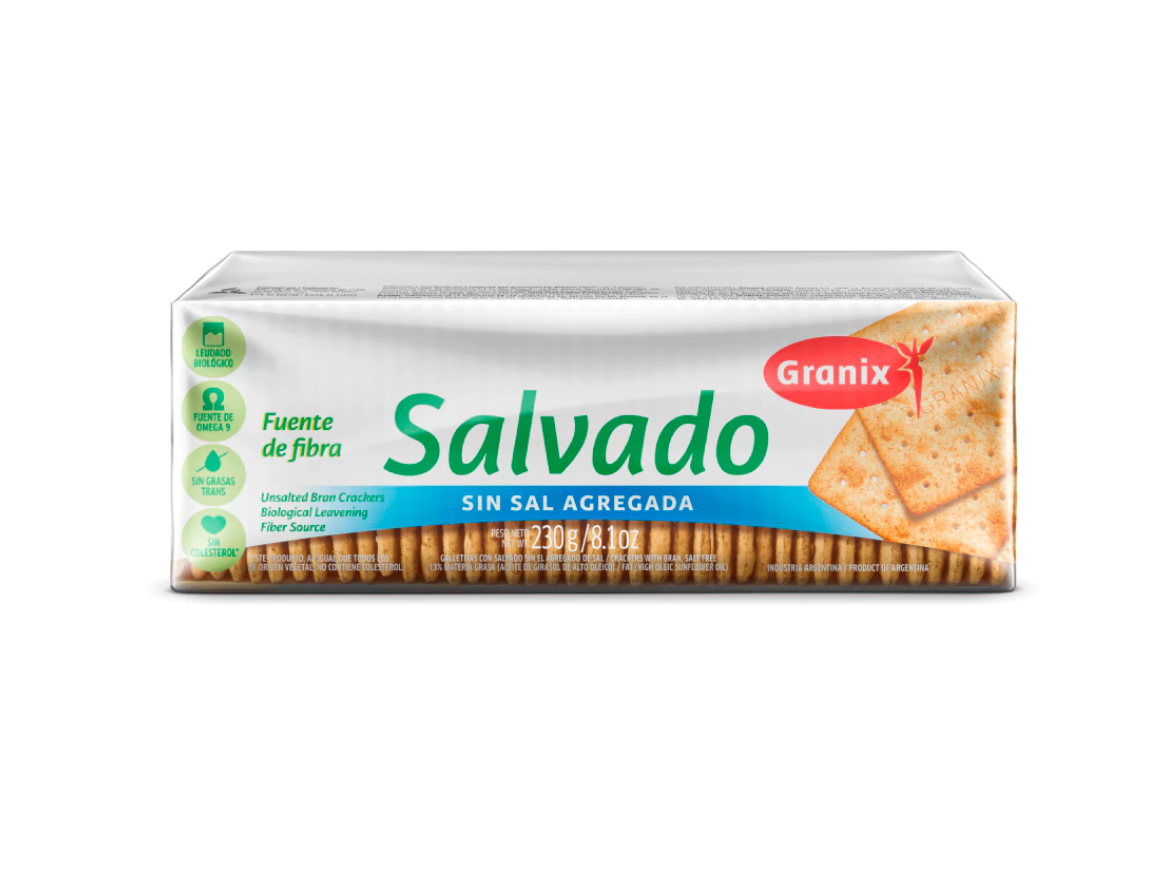 Galletas de salvado sin sal GRANIX