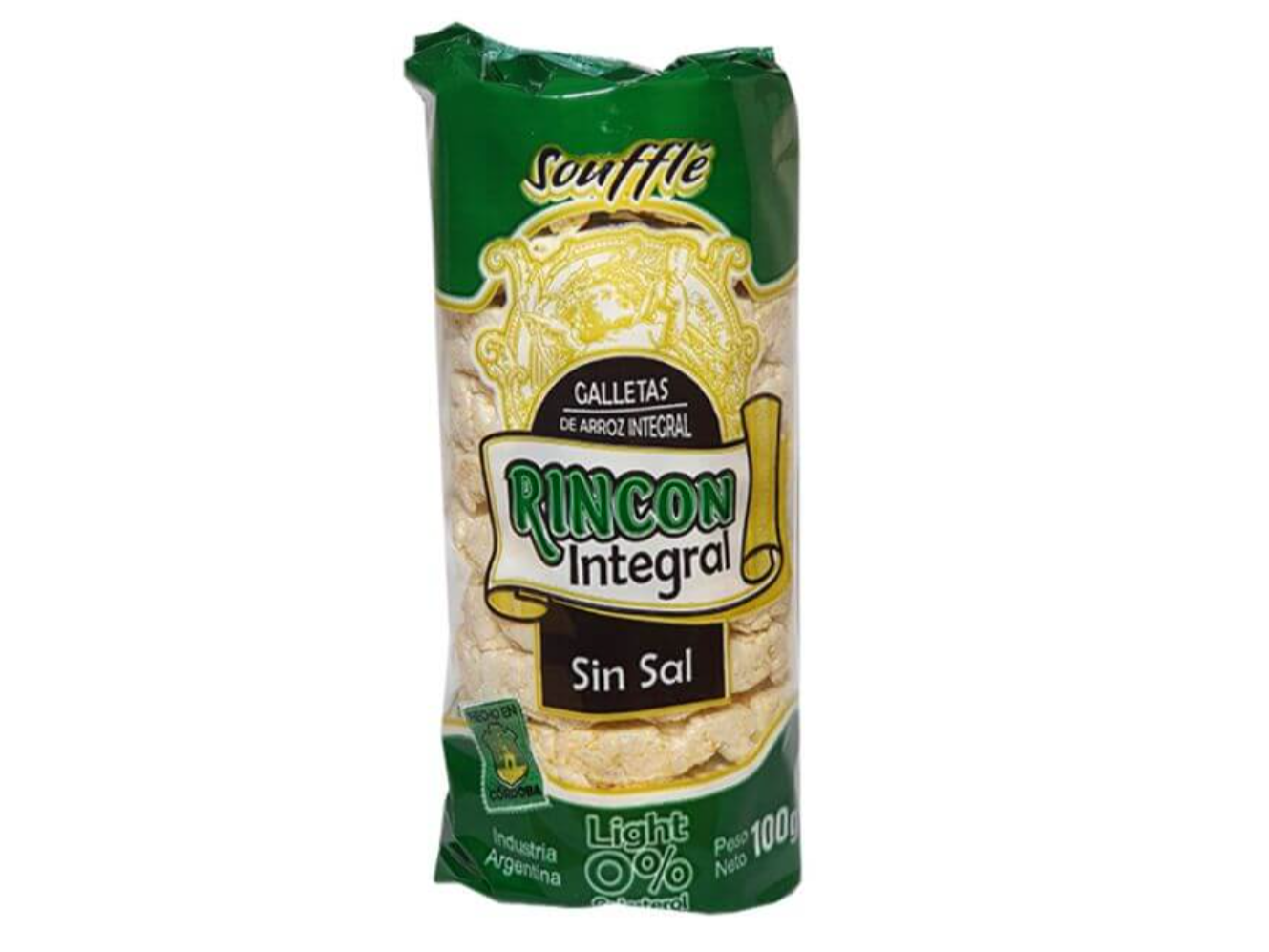 Discos de arroz sin sal