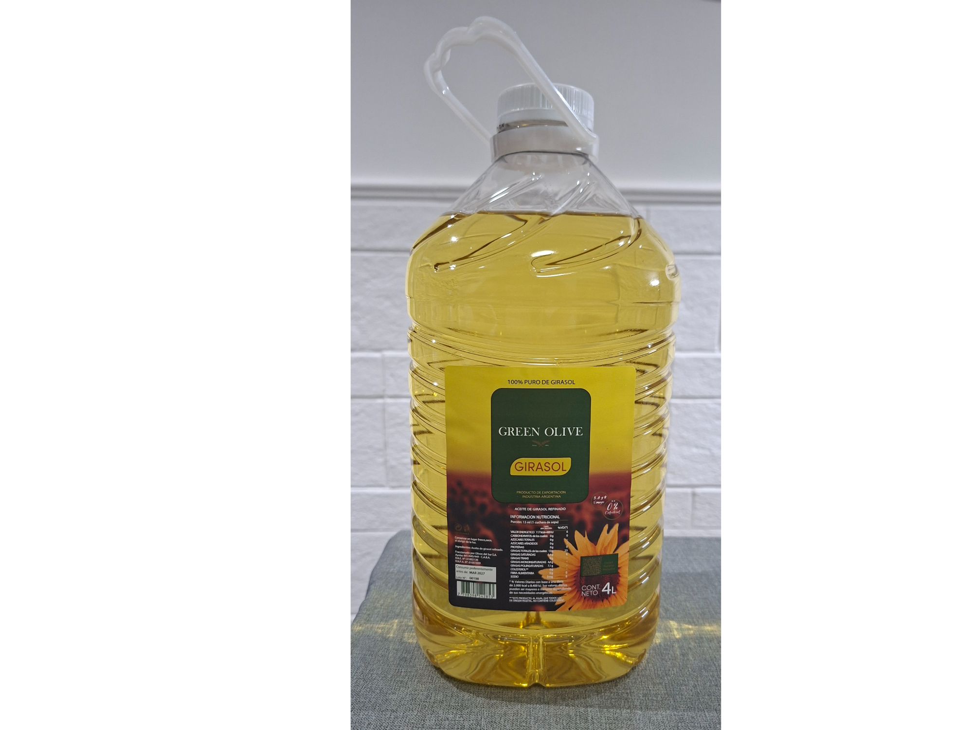 Aceite de Girasol botella 4 l.