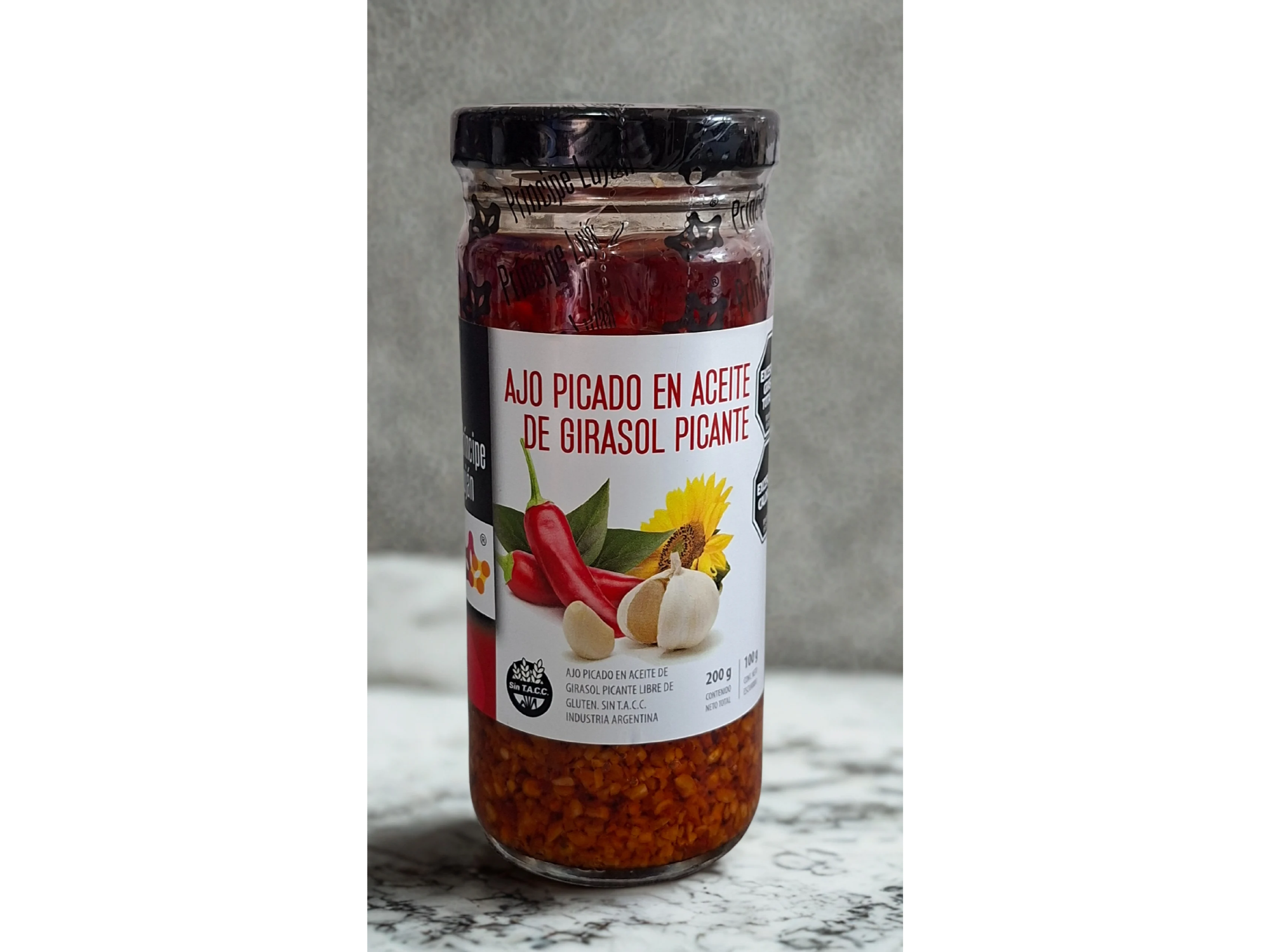 Ajo Picado en Aceite de Girasol Picante