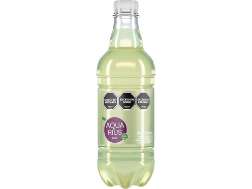 Agua Saborizada Aquarius Uva 500 ml