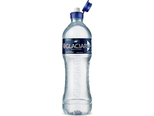 Agua Mineralizada Sin Gas Glaciar Con Tapa y Pico Deportivo Bajo Sodio 750 ml