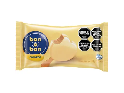 Helado Bon o Bon Corazon Blanco 61 g