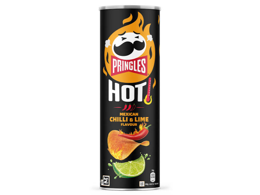 Pringles hot chilli y lime 158g