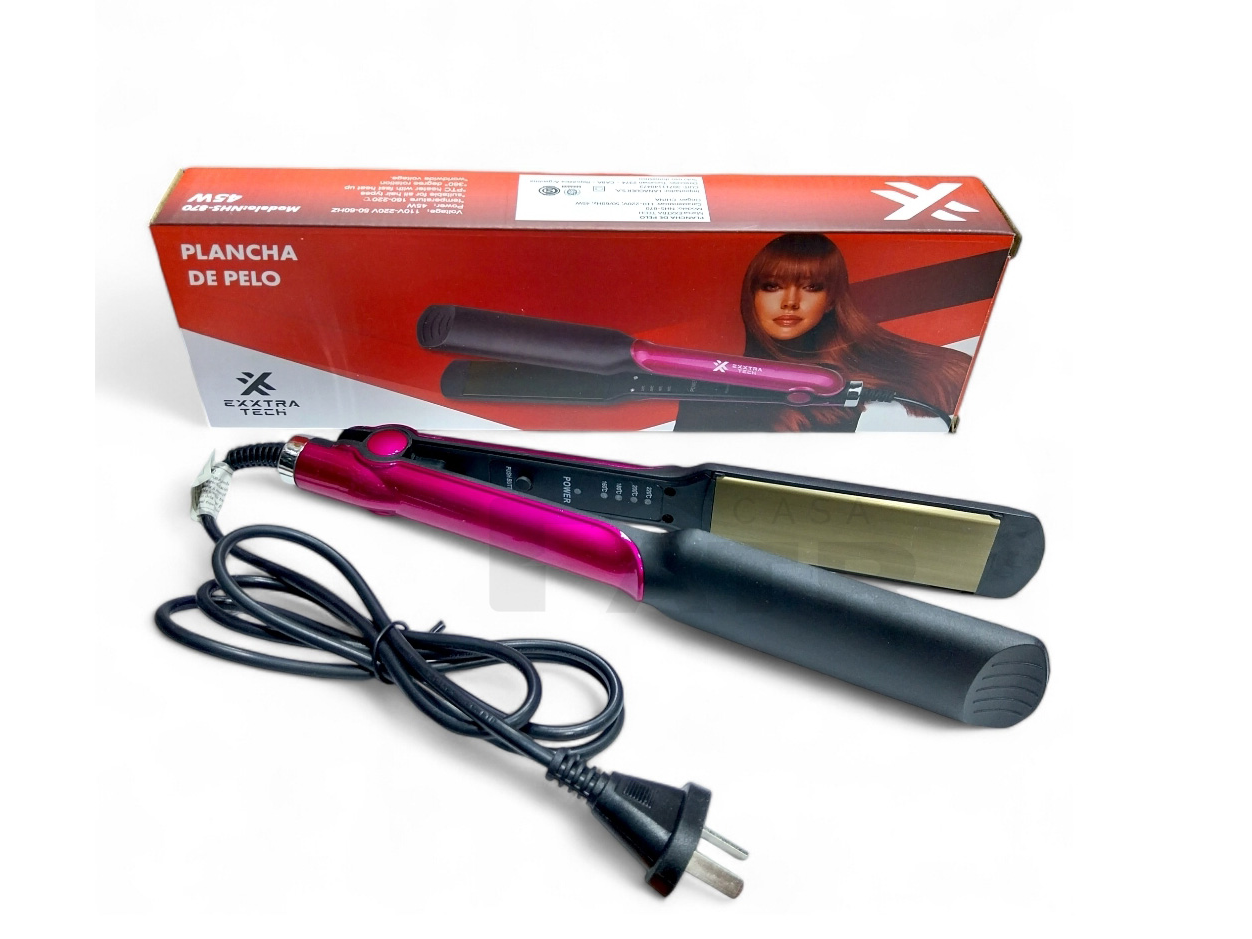 PLANCHA PARA PELO EXXTRA TECH 45W