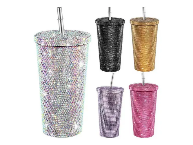 VASO GLAM CON STRASS 500ML