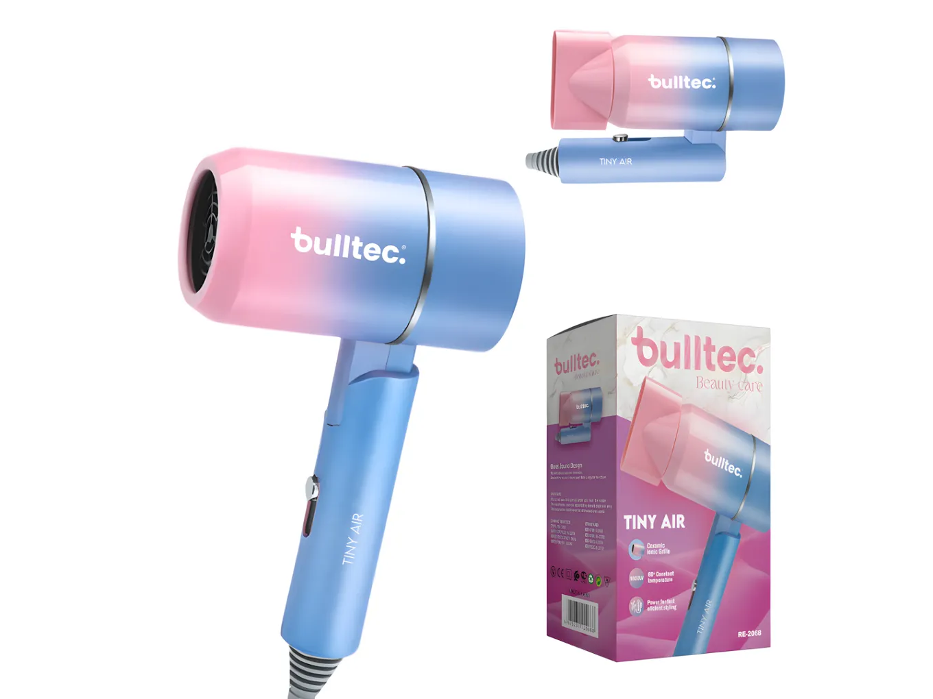SECADOR DE PELO PLEGABLE BULLTEC