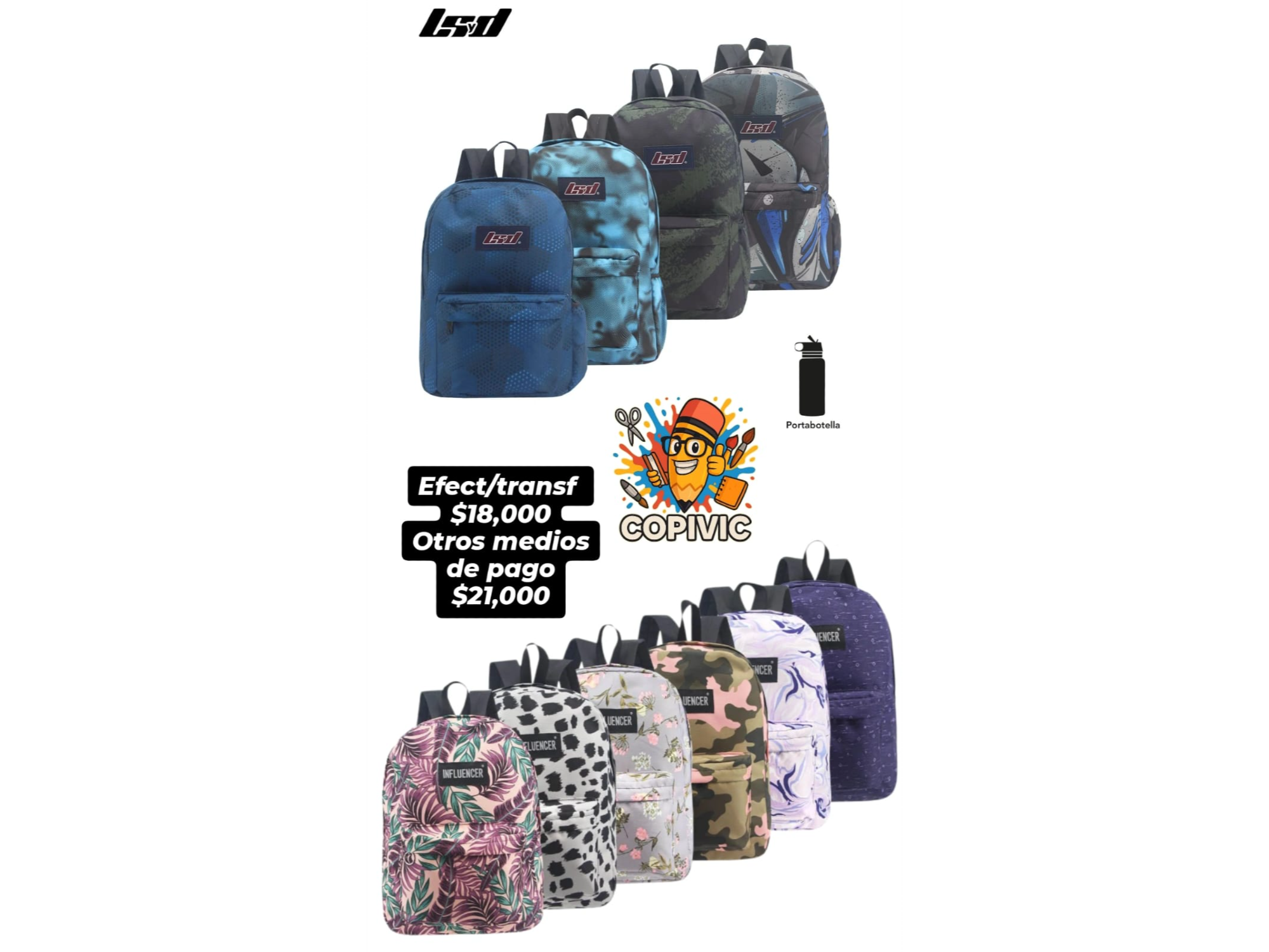 Mochila LSYD estampada