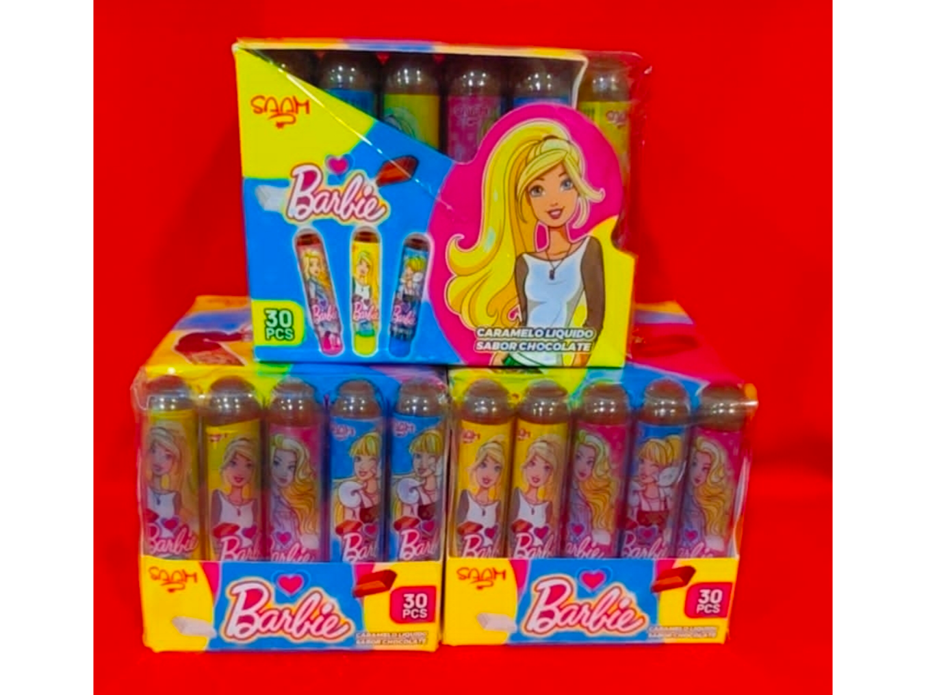 Labial con chocolate Barbie