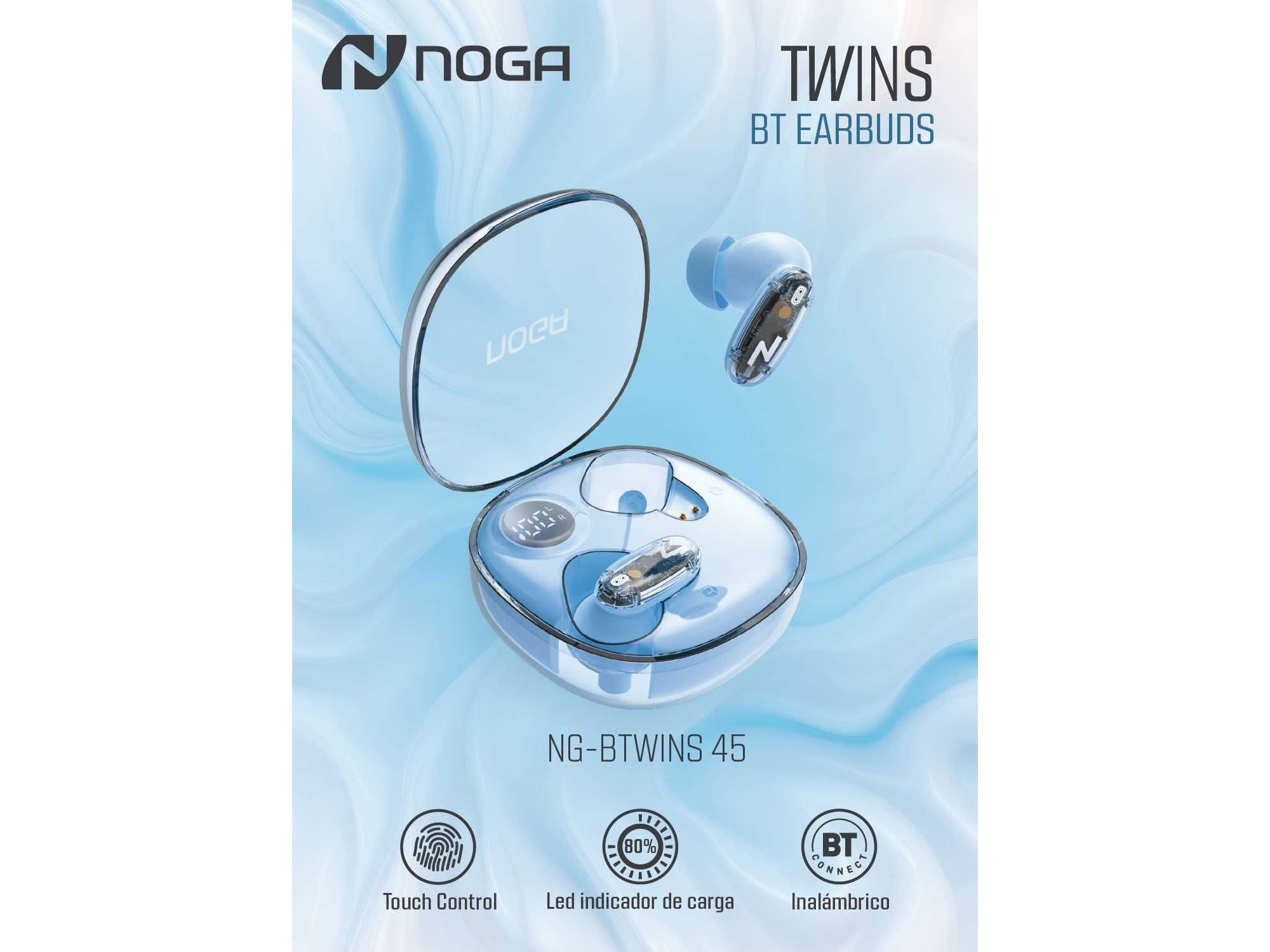 Auricular inalambrico NOGA BTWINS 45