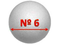 Esfera telgopor N°6