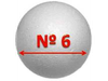 Esfera telgopor N°6