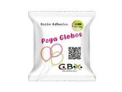 Boton adhesivo pega globo CBX x1