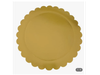 Posa torta de carton dorado 34 cm