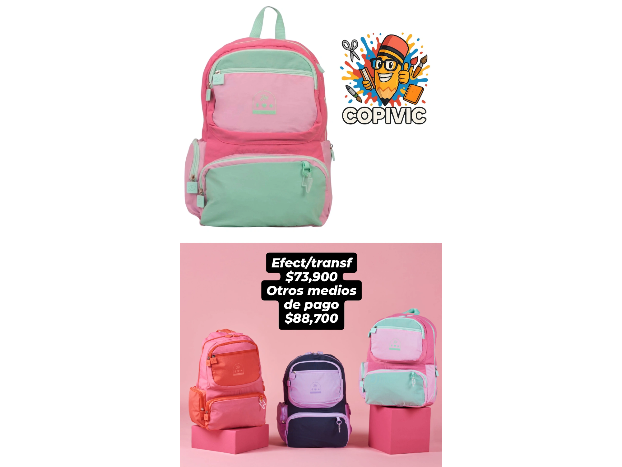 Mochila espalda FW de LIBRERIA COPI VIC