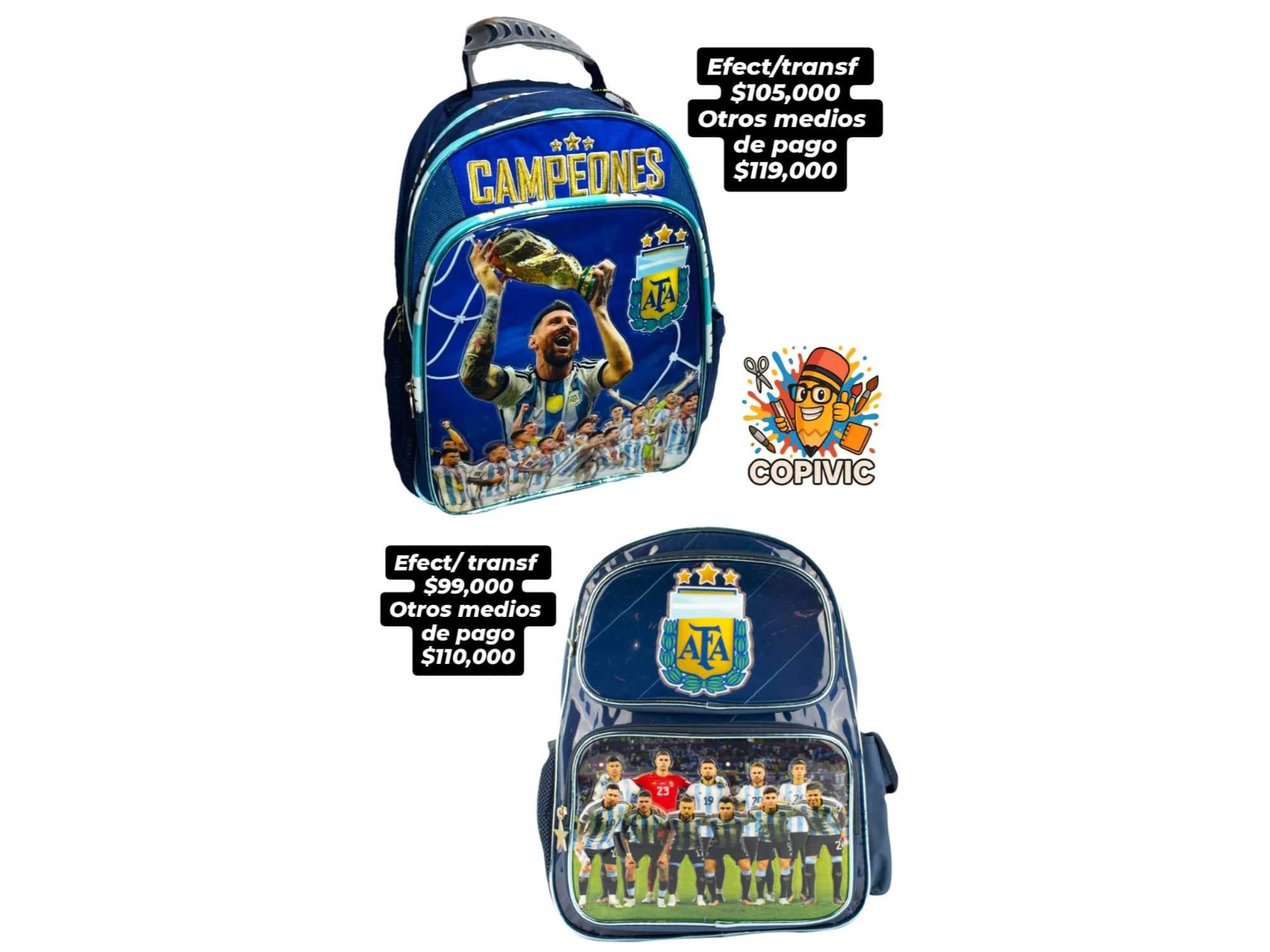 Mochila selección argentina
