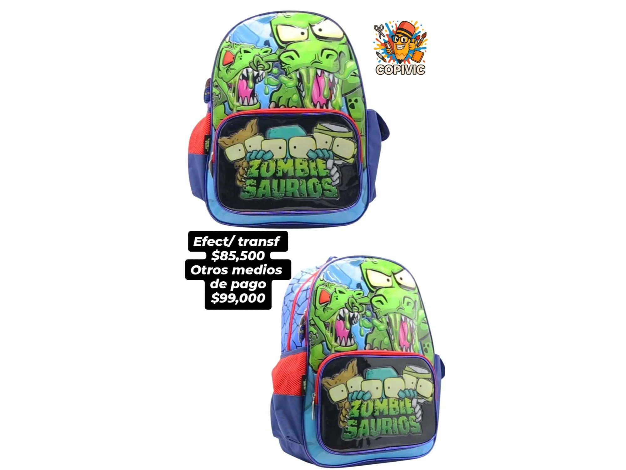 Mochila Zoombies Saurios