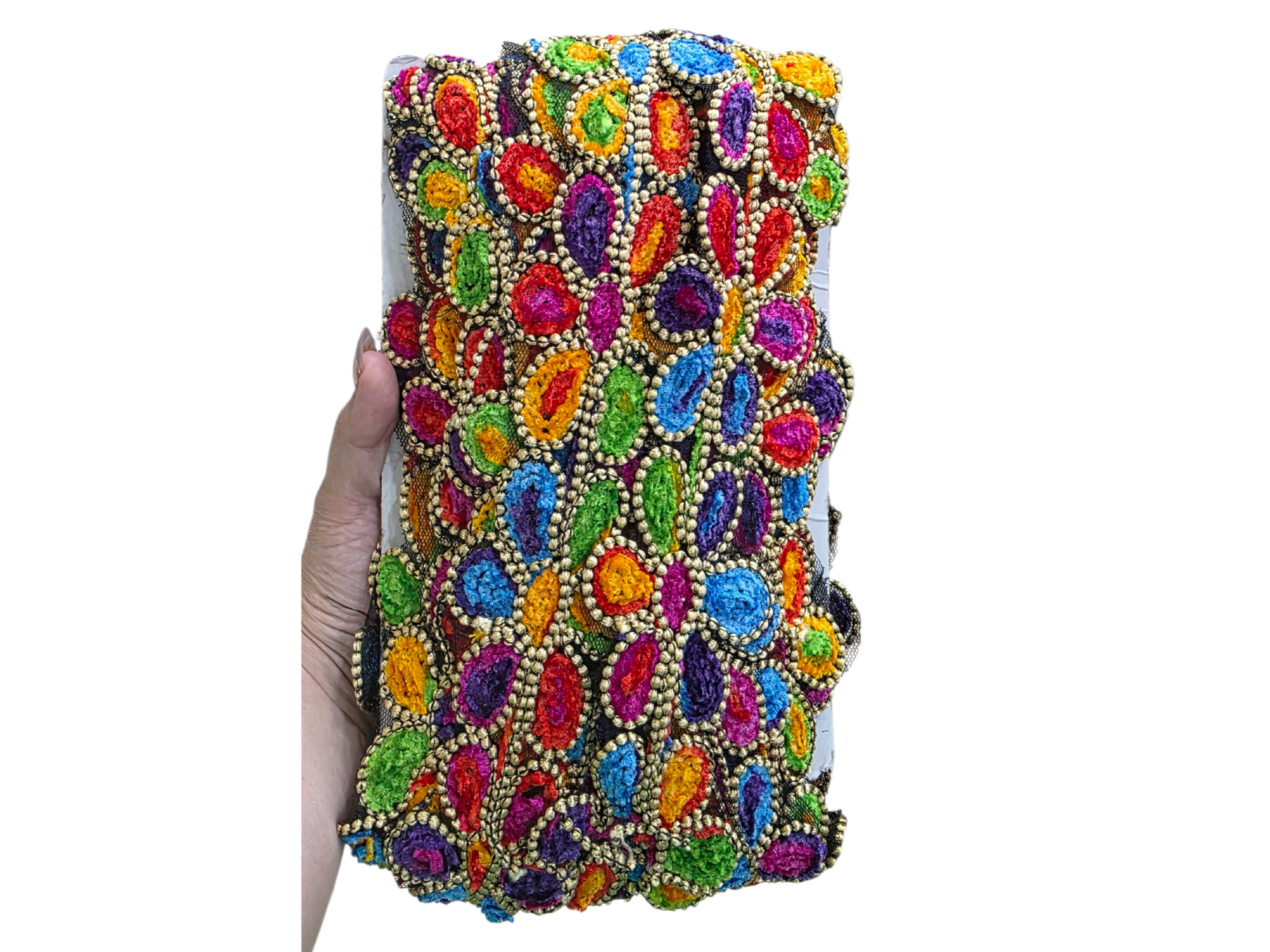 Galon bordado  por metro estilo mexicano