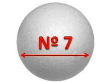 Esfera de telgopor N°7