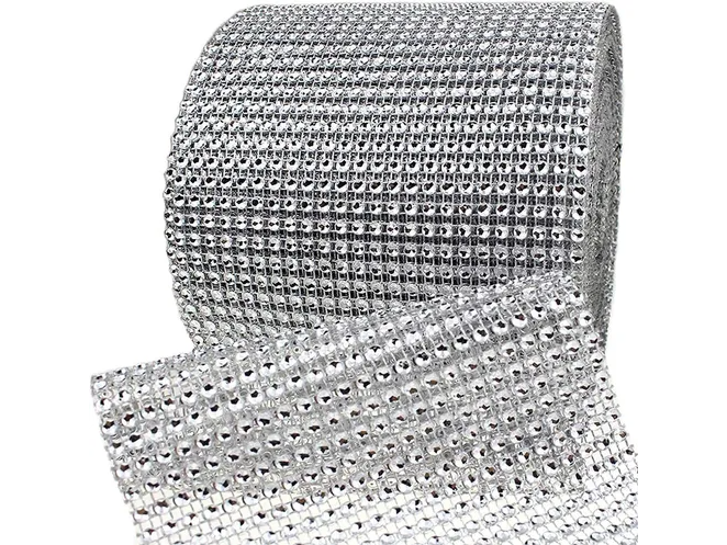 Falso strass plateado