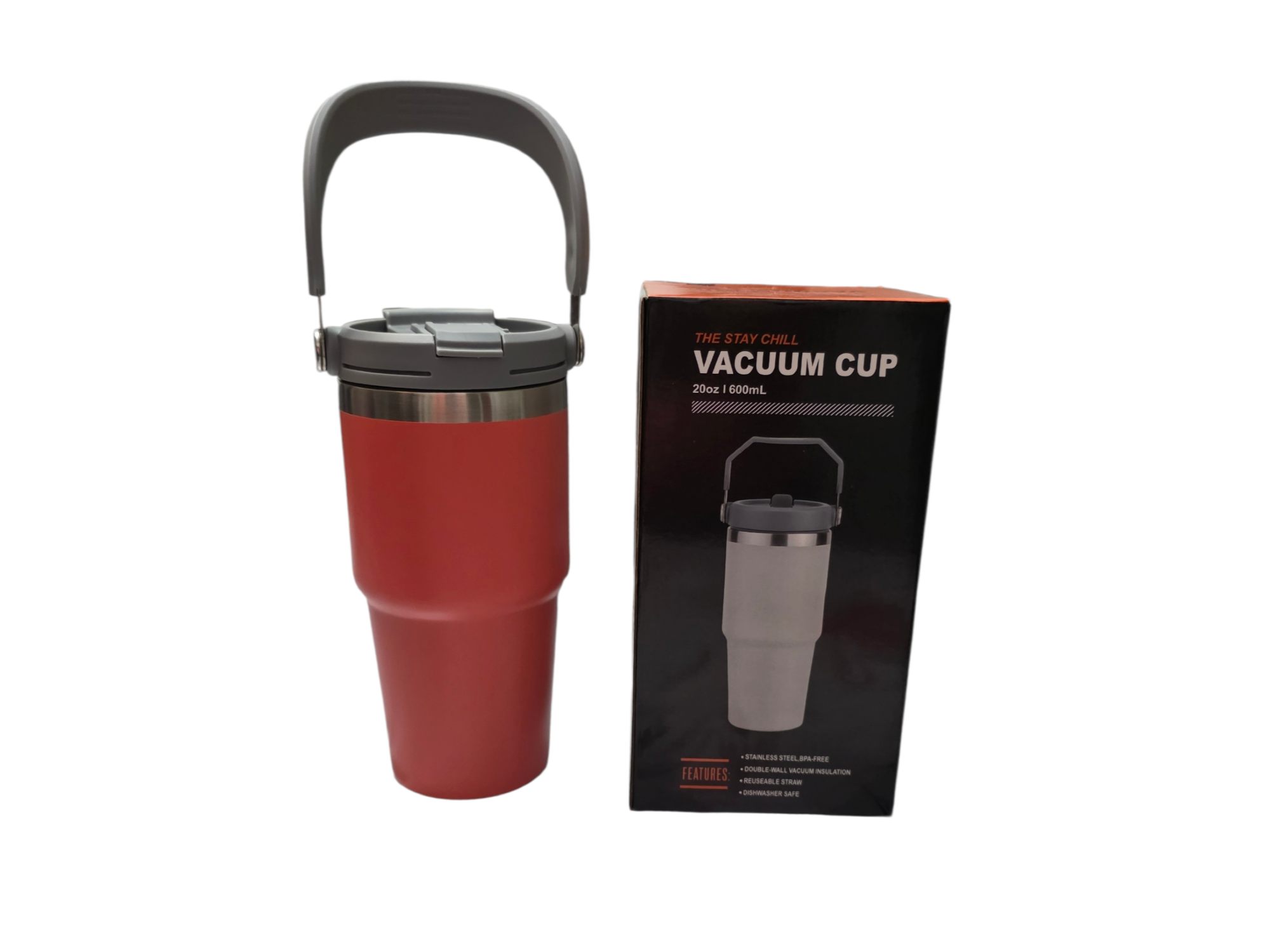 Vaso termico Quencher x600 ml coral