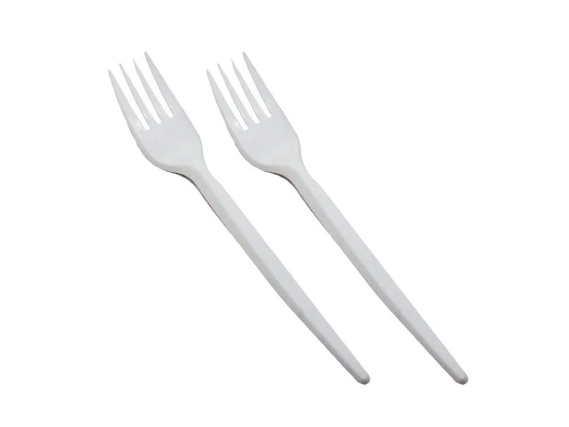 Tenedor plástico x1