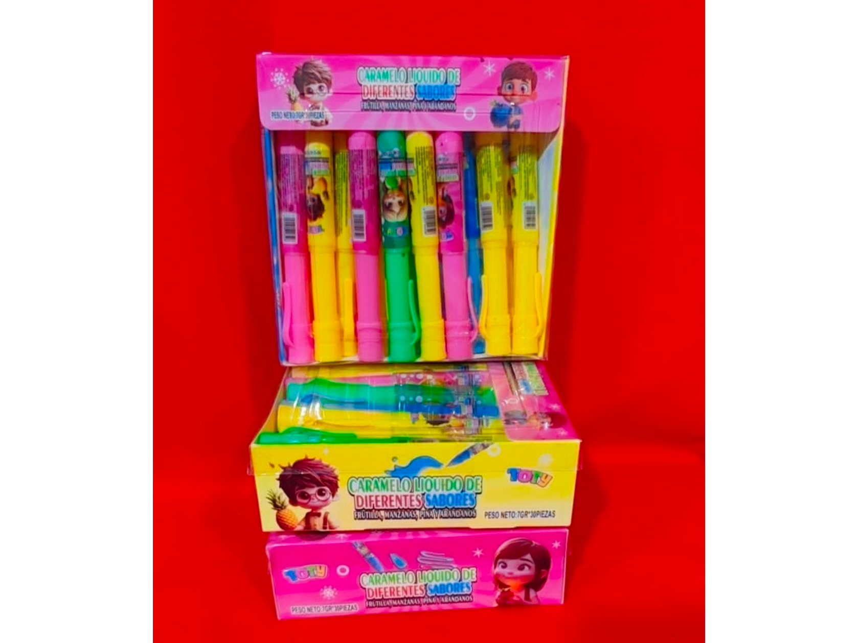 Lapicera caramelo líquido frutal